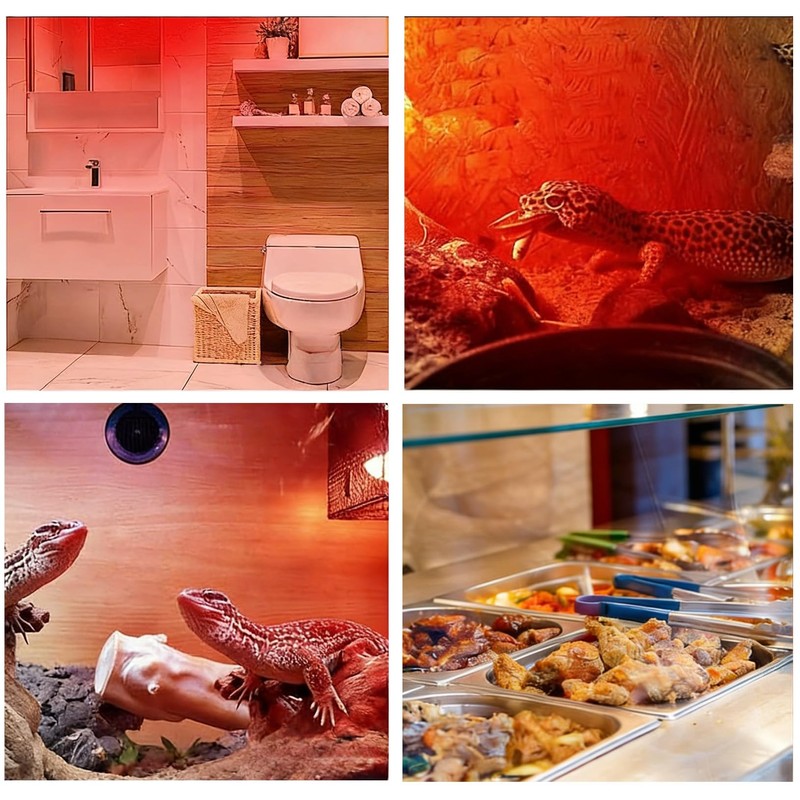 JZAHYUK 150W Chicken Heat Lamp Bulbs, Infrared Heat Lamp for