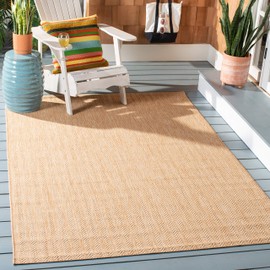 Safavieh Courtyard Collection CY8022 Indoor/ Outdoor Area Rug, 8' x 10', Natural / Cream