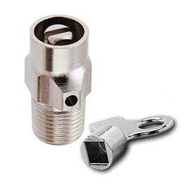 1/8" MIPS Coin Key Radiator Air Vent Bleeder and Valve Key Plumbing Fitting