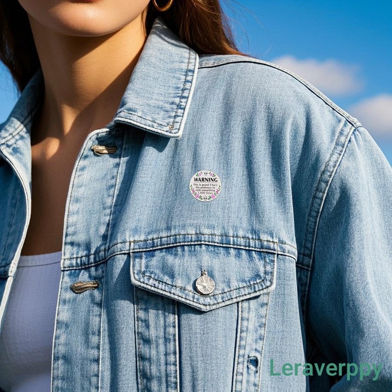 Leraverppy Enamel Pin,Warning This Is Proof I Have The Patience