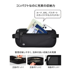 Azul Mar Passport Case, Skimming Prevention, Thin, Security Pouch, Overseas Travel, Abroad Travel, Abroad Travel, Anti-Throw, Disaster Prevention, Disaster Prevention Pouch, Secret Security, Travel