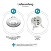 ledscom.de Circ Ceiling Mounting Frame Aluminium Mounting Frame Matt Chrome