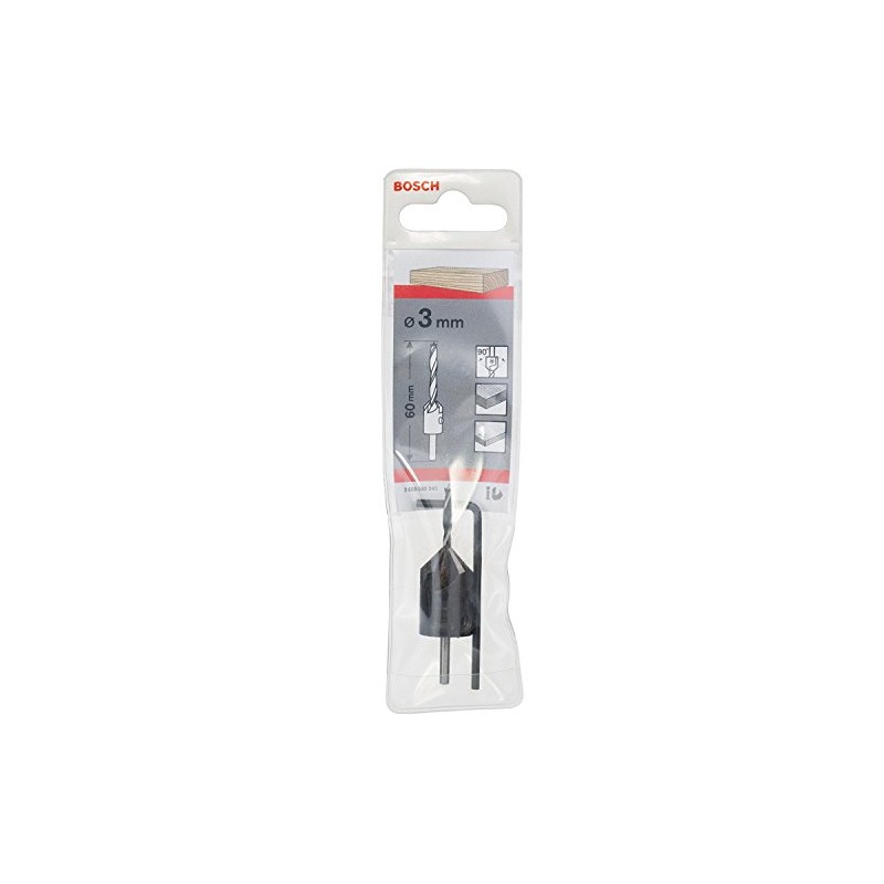 Bosch 2608595345 3 mm Wood Bit with 90 Countersink