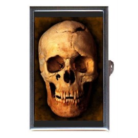 Antique Photograph of Human Skull Goth Decorative Pill Box
