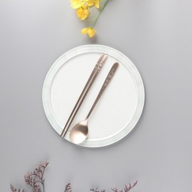 대구백화점 수타미방짜유기 놋봄 매화 1인 수저세트 Daegu Department Store Handmade Bamboo Organic Spoon and Chopstick Set for One Person