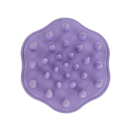 Conair Scalp Care Detangle & Treatment Shampoo Brush, Purple, Soft Silicone Bristles for Gentle Exfoliation & Scalp Massage, Stimulates Hair Growth, Deep Cleansing, 1-Count