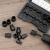 QWORK® 15-Piece Screw and Nut Remover Set, Screw Extractor, Ideal