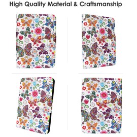 ZhaoCo Universal Removable Case for 6 Inch New Kindle 2024/2022, Kobo Nia/Clara 2E / Clara HD, Lightweight Protective Case with Multiple Viewing Angles - Butterfly