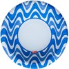 Glad Everyday Disposable Paper Bowls with Blue Wave Design- Cut-Resistant,