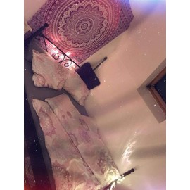 Bless International Indian Traditional Mandala Hippie Wall Hanging, Cotton Tapestry Ombre Bohemian Bedspread (Poster (30x40 Inches)(76x101 Cms), Pint/White)