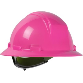 Dynamic Kilimanjaro Full Brim Hard Hat, HDPE Shell, Type 1, Class E, 4-Point Suspension, Wheel Ratchet Adjustment, Pink (280-HP641R-20)