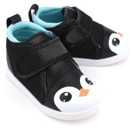 ikiki Squeaky Shoes for Toddlers/Little Kids - AFO/SMO Compatible (Black Penguin V2, Size 10)