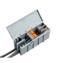 WAGOBOX Electrical Junction Box for 221-4 Connectors, Pack of 3