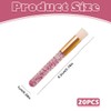 20 Pieces Lash Brushes ，Lash Wash Brushes， Pink Glitter Eyelash