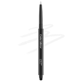 Color Mirror Smudge Proof Eyeliner, Waterproof Retractable Eye liner with Brush, Matte and Shimmer Eyeliner Pencil, Creamy Texture, Long lasting & Smooth(02 White Matte)