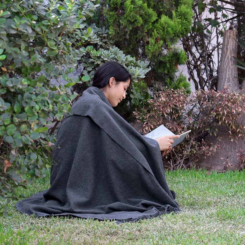 Arequipa Pride - Alpaca Wool Throw Blanket Woven Soft Warm