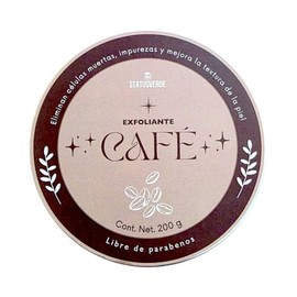 Status Verde Exfoliante Corporal de Café 100 Natural de Veracruz, 200 g  Limpieza Profunda, Elimina Células Muertas e Impurezas, Suaviza e Ilumina la 