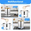 Stainless Steel Stockpot, 30 Quart Large Cooking Pots with 0.8mm