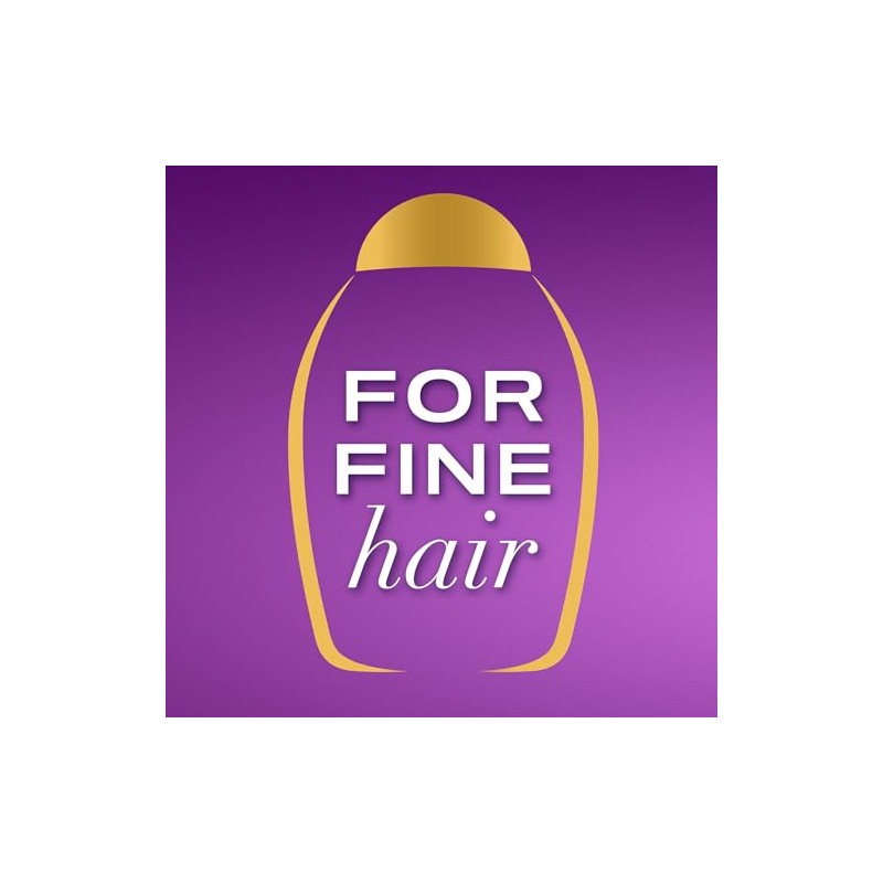 OGX, Shampoo Biotin Collagen, Ideal para Cabello Fino o Delgado,
