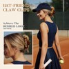 6 Pcs Hat Claw Clip for Women, Hat-Friendly Claw Clips