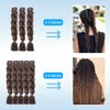 Ideal Swan Braids Extensions Braun, Jumbo Braiding Hair, 22 Zoll