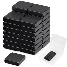 Wukong Black Strong Magnets 10x10x3mm | 30 Pack, Fridge Magnets Flat Magnets for Office, Notice Boards, Whiteboard, DIY Project