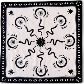 The Peacock Crew Celestial Bandana in Premium Cotton for Women with Kraft Gift Pack