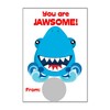 Shark Valentine's Day Scratch Off Card for Kids, DIY Scratch
