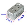 Qlvily 12 Packs 4x2 Inch Metal Electrical Box, Single Gang