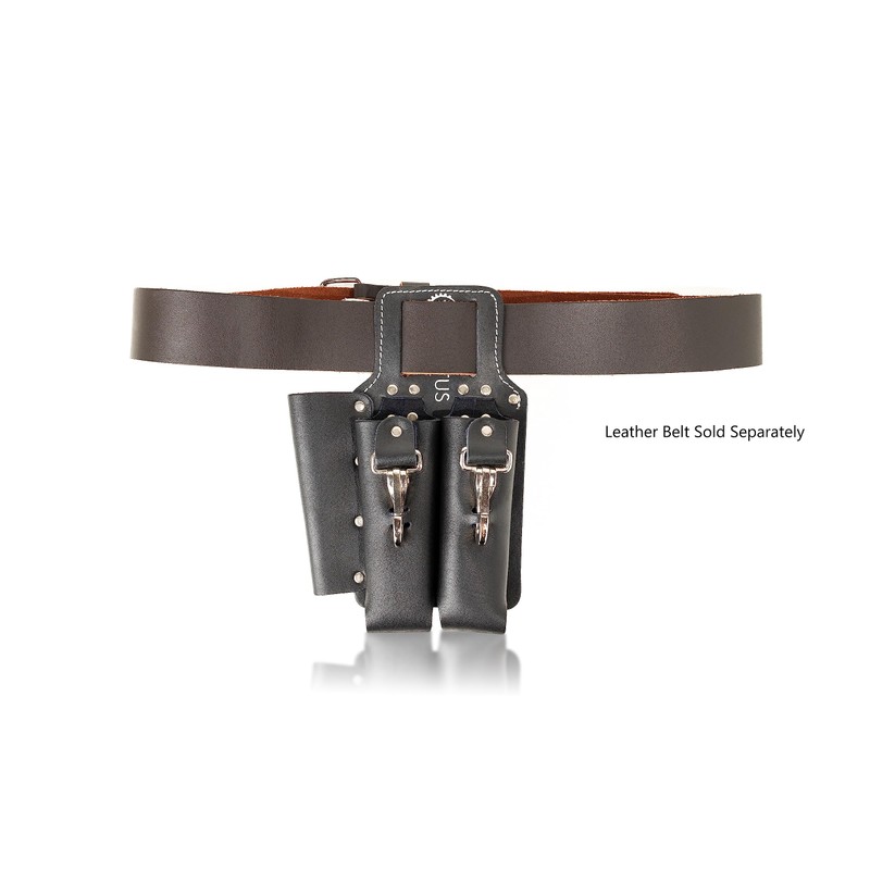LAUTUS Leather Tool Holder with 3 Pockets for Pliers, Folding