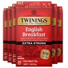 Twinings Extra Strong English Breakfast Black Tea Individually Wrapped Bags,