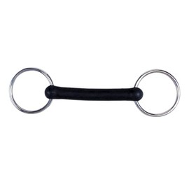Loose Ring Rubber Mouth Snaffle Durable Horse Bit (5 Inchs)