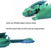QINGMIAO 3D Printed Dragon, Feathered Wyvern Dragon, 3D Printing Toys,