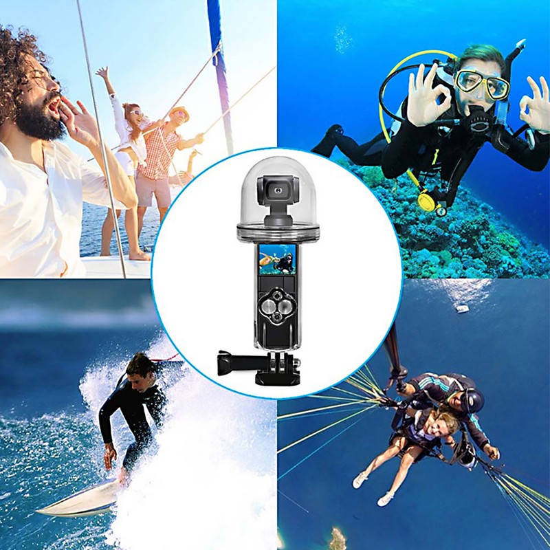 Plastic Diving Waterproof Shell Underwater Case Floating Rod Selfie Stick