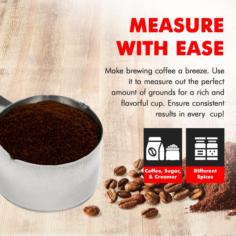 Chef Craft Select Coffee Measurer, 4 inch 2 tbsp, Stainless