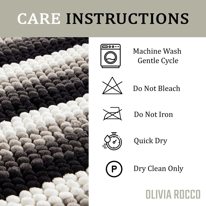 Olivia Rocco Padstow Stripe Bathmat Comfort To Your Bathroom Super