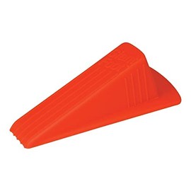 Set of 4 Master Manufacturing Safety Orange Giant Foot Door Stop, Heavy Duty Rubber Wedge Design, Made in the USA, Doors Up to 2" Clearance (00965)