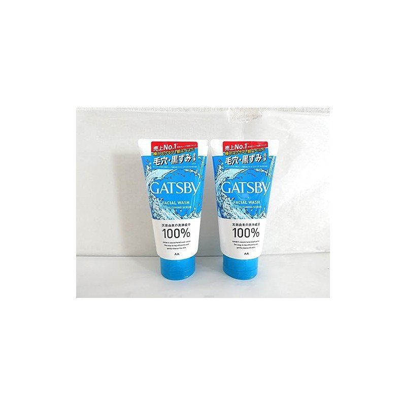 Gatsby Facial Wash Deep Cleaning Scrubs Set of 2