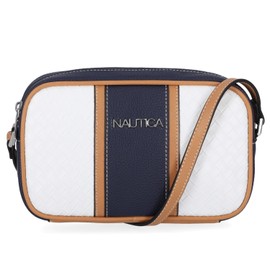 Nautica Candid Camera Adjustable Crossbody, White (Woven), One Size, Nautica Candid Camera Adjustable Crossbody