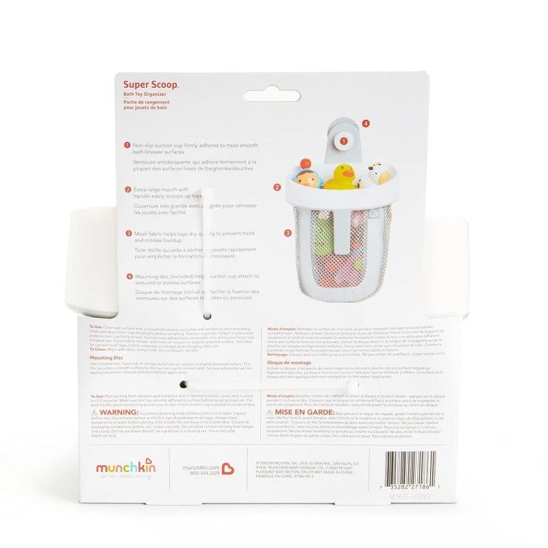 Munchkin® Super Scoop™ Hanging Bath Toy Storage with Quick Drying