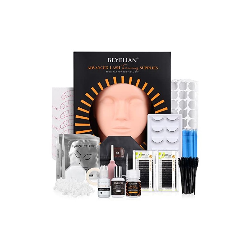 BEYELIAN- Kit de suministros para extensiones de pestañas: este kit