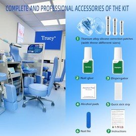 Truey- Truey: El nuevo corrector de uñas encarnadas de silicona y aleación de titanio con memoria es adecuado para personas que tienen problemas en la