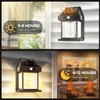 XIJUAN Solar Wall Lights Outdoor, Dusk to Dawn Motion Sensor