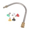 Pressure Washer Extension Wand Stainless Steel Brass 4000psi 1/4 Inch