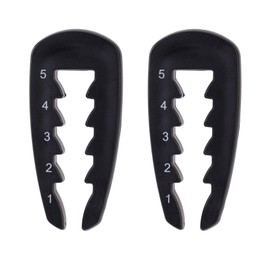 Lyreh 2pcs Adjustable Golf Tee Height Tool, Golf Seat Height Positioner Durable Adjuster Plastic Tee Height Setter Training Aid Accessories Help for Improving Golf Skills (Black)