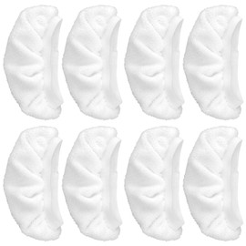 8 Pack Steamer Mop Pads，Compatible with Bissell Pur Steam Shot, Dupray Pursteam, Comforday Handheld Steam Cleaners，Washable Microfiber eplacement Pads for Floor & Surface Cleaning