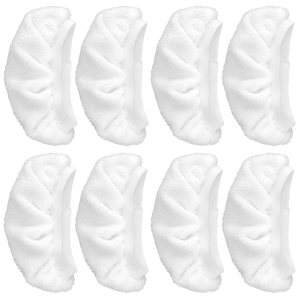 8 Pack Steamer Mop Pads，Compatible with Bissell Pur Steam Shot,