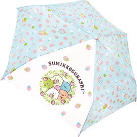 J's Planning Sumikko Gurashi Folding Umbrella, 20.9 inches (53 cm), Mint, 111505, Sumikko, Folding, Includes Safety Wheel