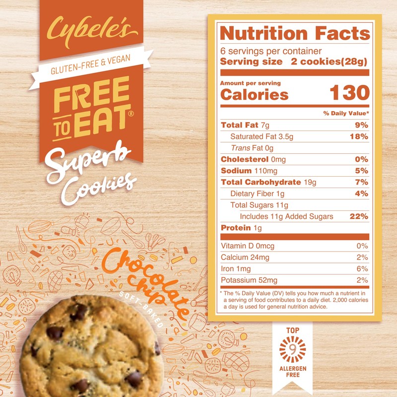 Cybele’s Free To Eat Gluten-Free & Vegan Cookies - Plant-Based,