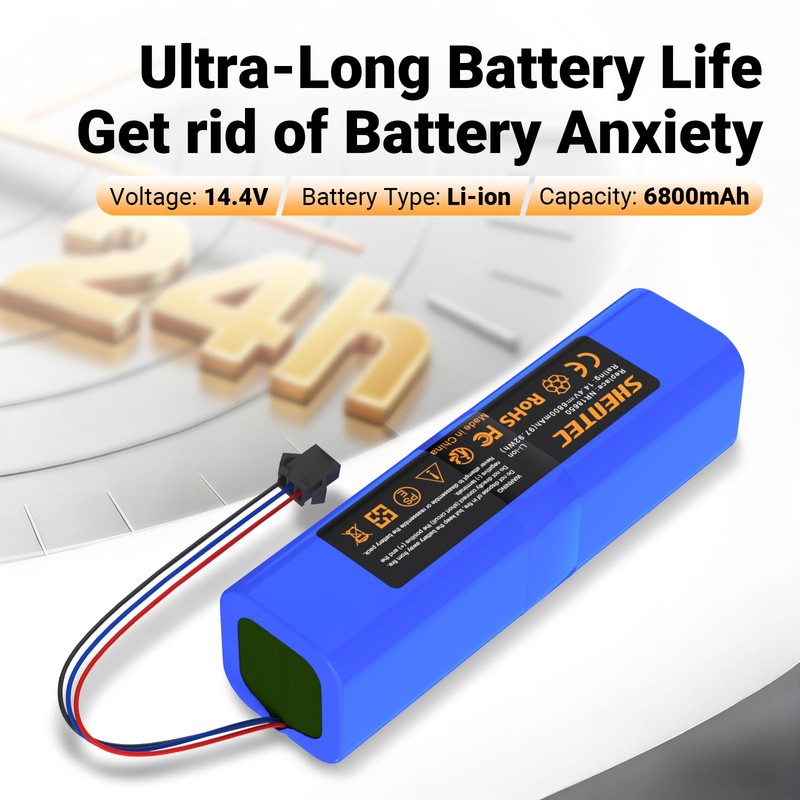 6800mAh Battery Suitable for Proscenic M7 Pro M8 Pro M7